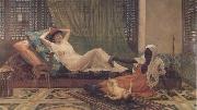 Frederick Goodall A New Light in the Harem (mk32) oil painting reproduction